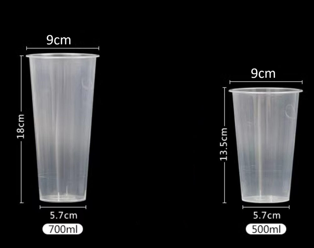PP Injection Cups in 500ml and 700ml Sizes
