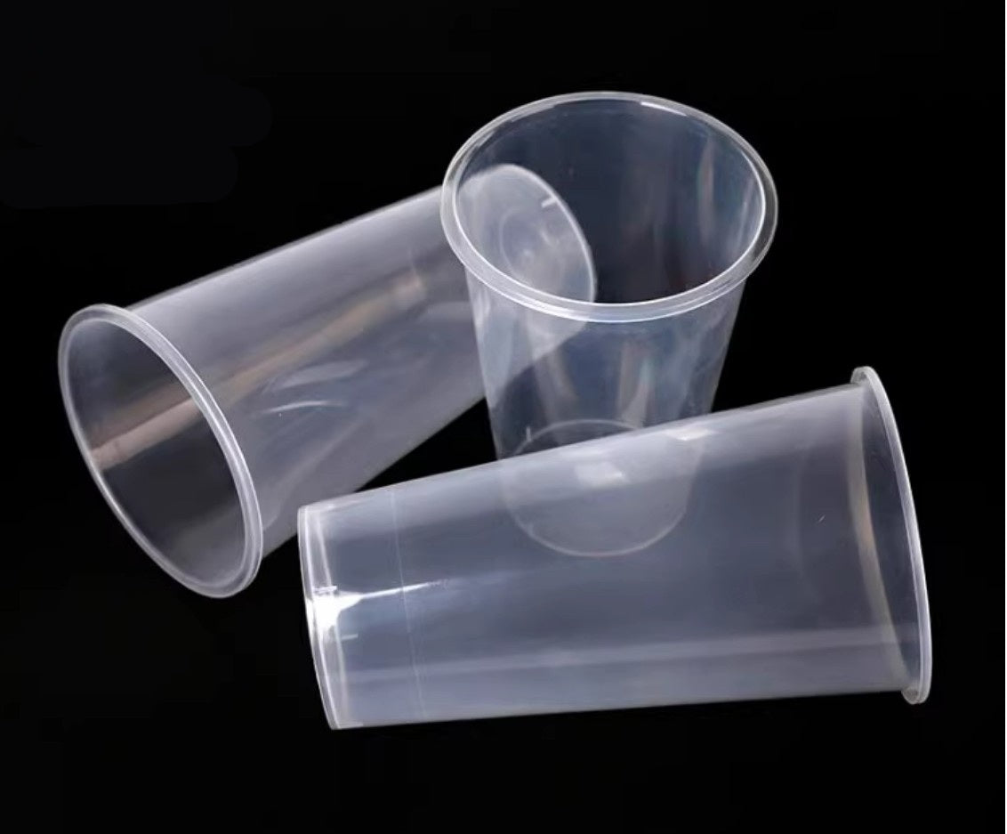Stacked PP Injection Cups Display