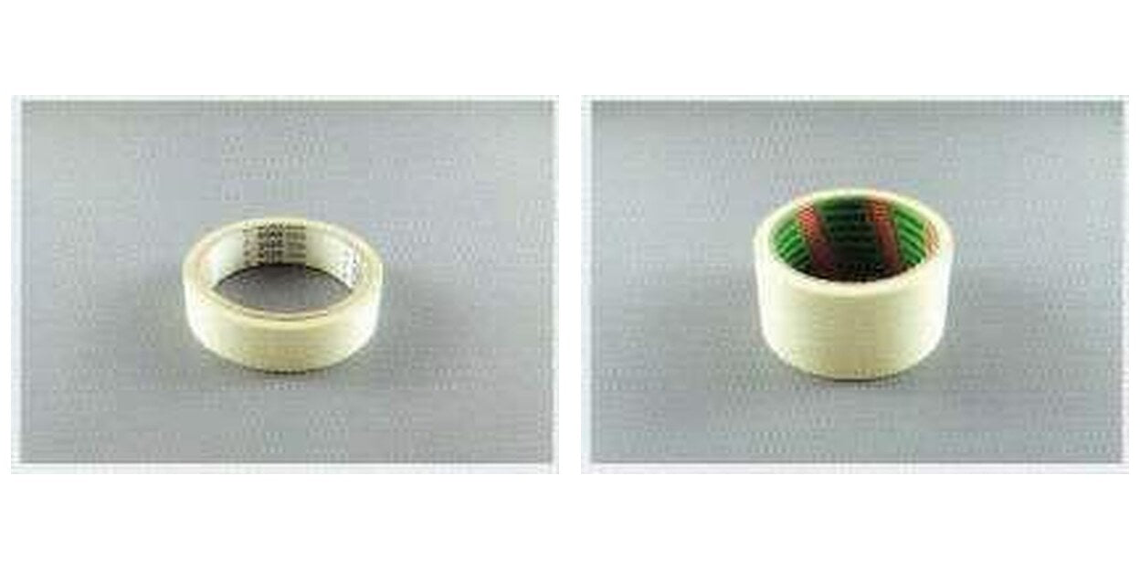 One inch and two inch masking tape rolls