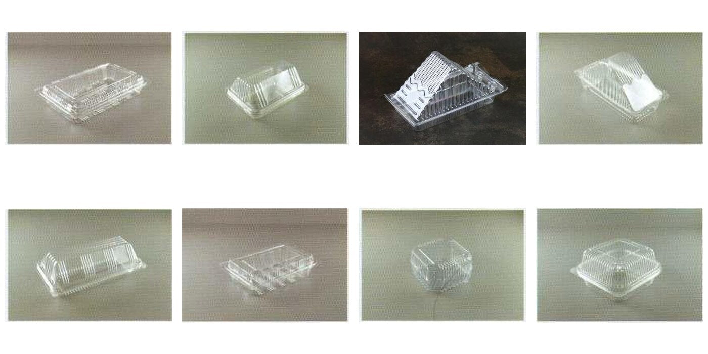 OPS clear cake sandwich hotdog and burger boxes