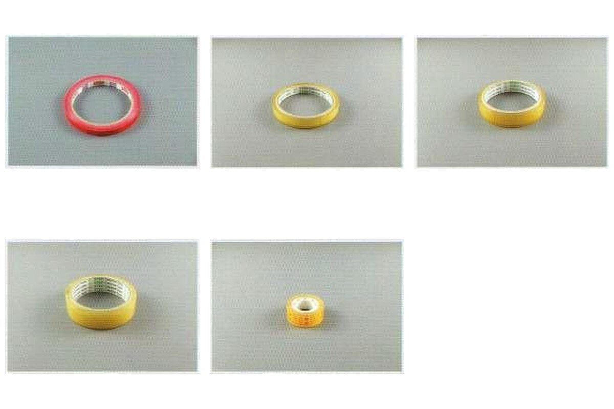 Bakery cellulose and stationery tape rolls in multiple widths