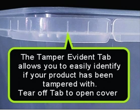 TEMPER PROOF SQUARE CONTAINER