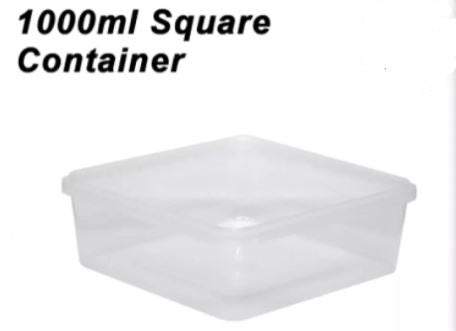 TEMPER PROOF SQUARE CONTAINER