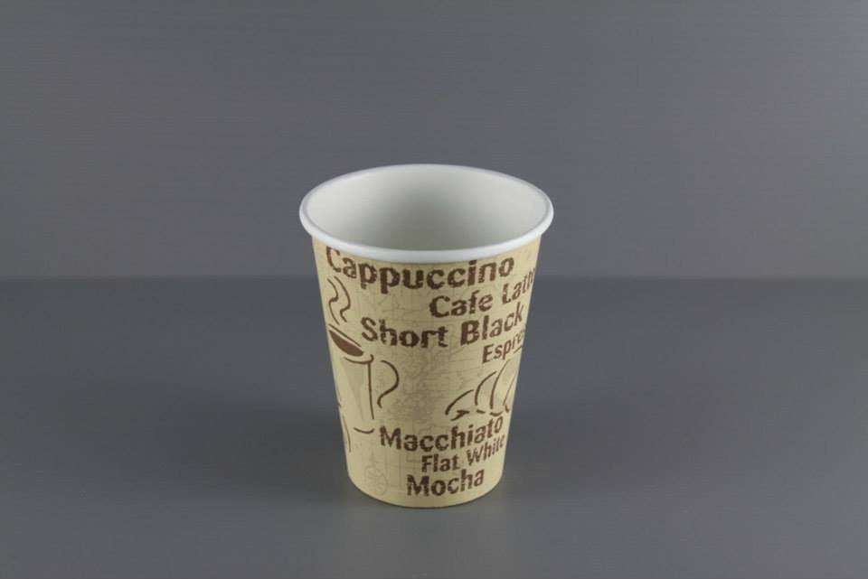 8oz Paper Hot Cup Logo