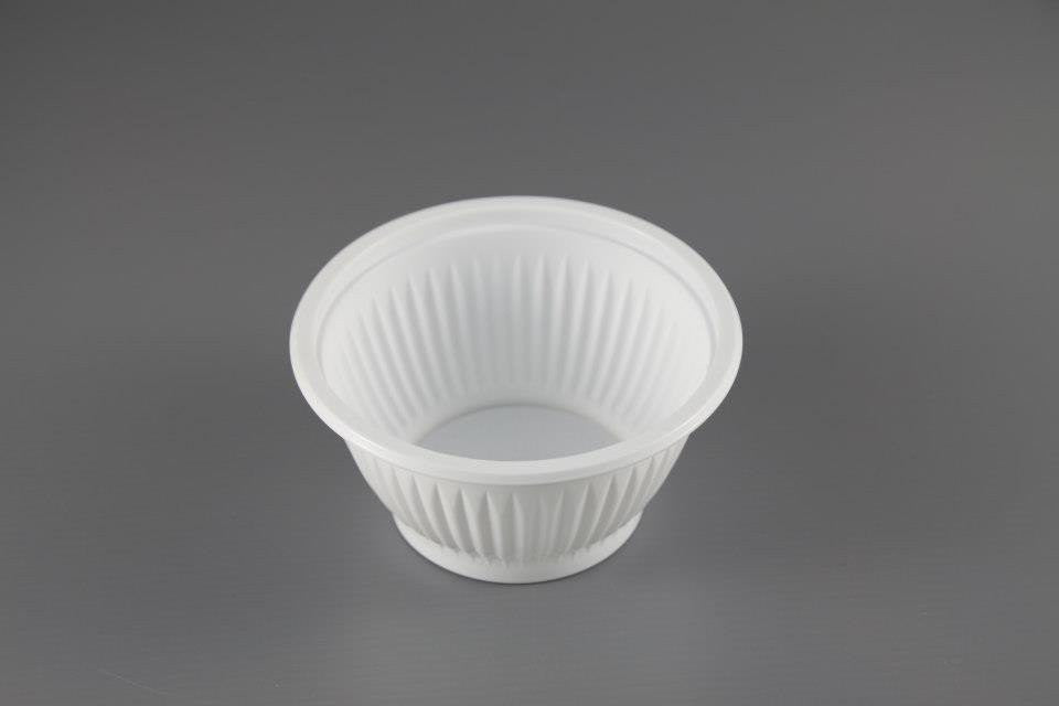 201 PP Bowl (A) White 9oz Food Grade Polypropylene Disposable Bowl