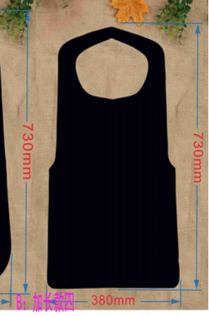 Black Non Woven Apron (Disposable)