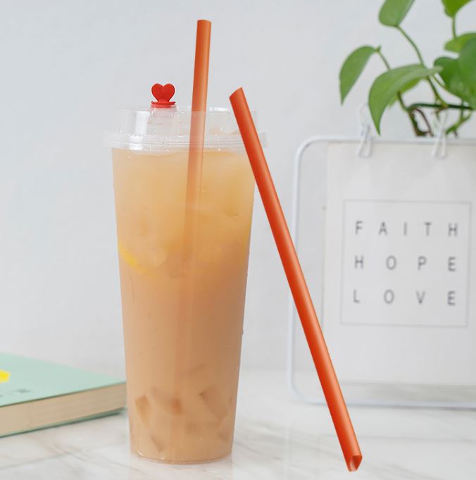 230mm Orange Straw BOPP (Sharp)