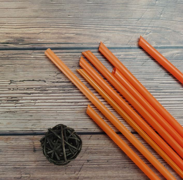 230mm Orange Straw BOPP (Sharp)