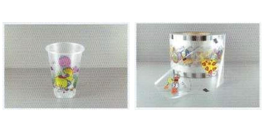AO500 16oz patterned plastic cups for cold drinks