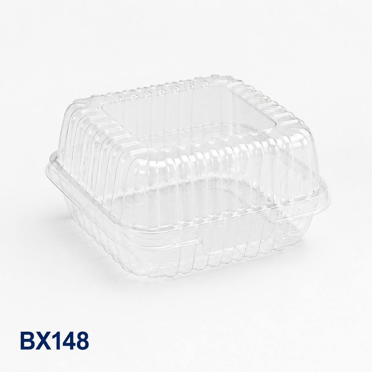 BX148 clear OPS cake box, 95 × 95 × 50 mm
