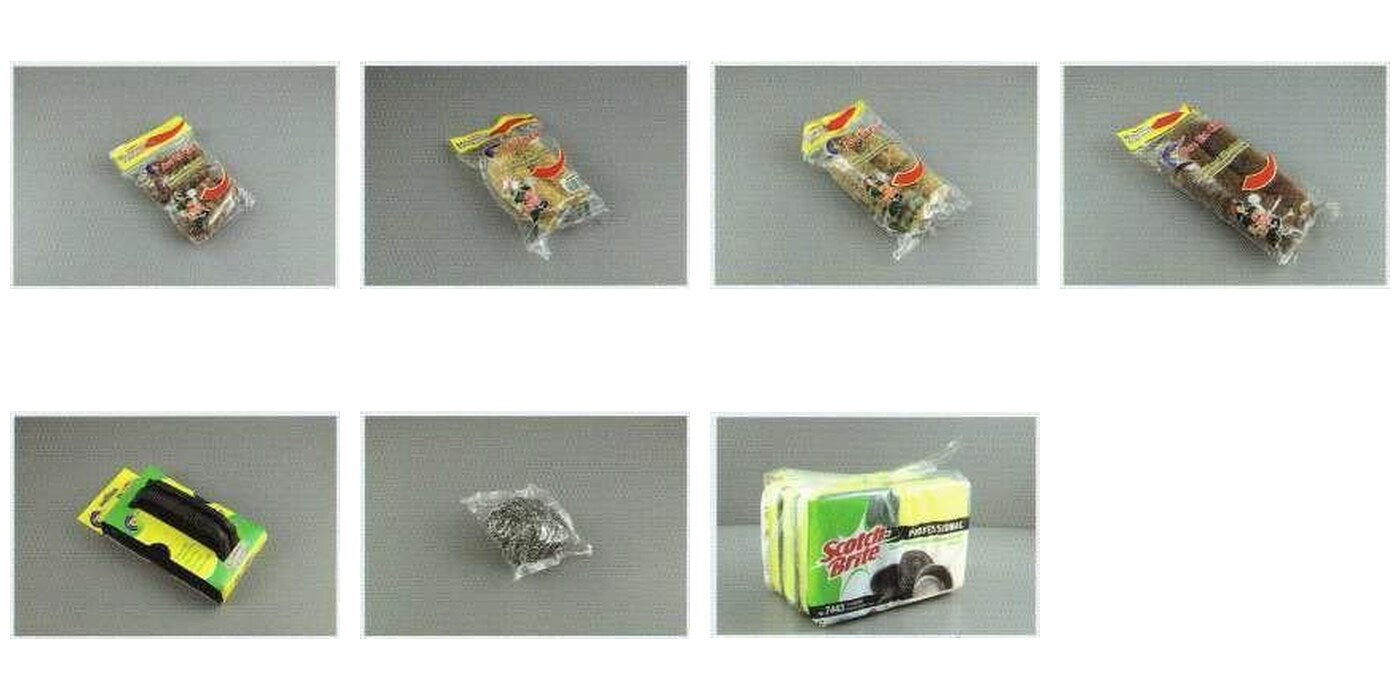 Commercial cleaning brushes scouring brush steel brush and sponge