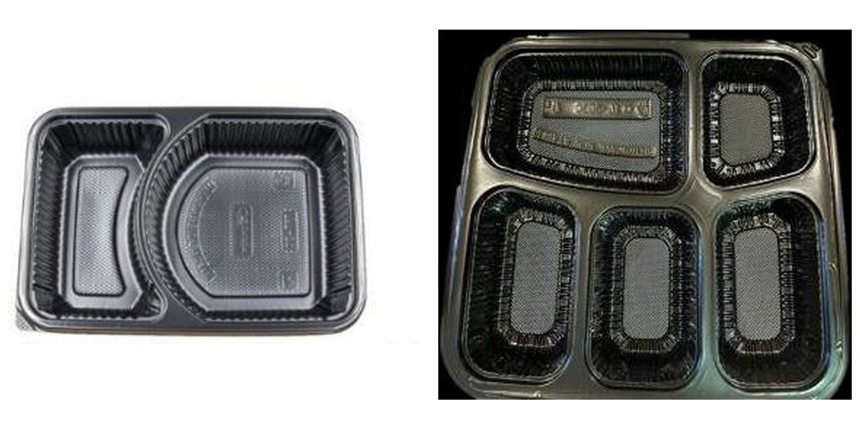 Two-compartment and 5CN compartment takeaway bento boxes