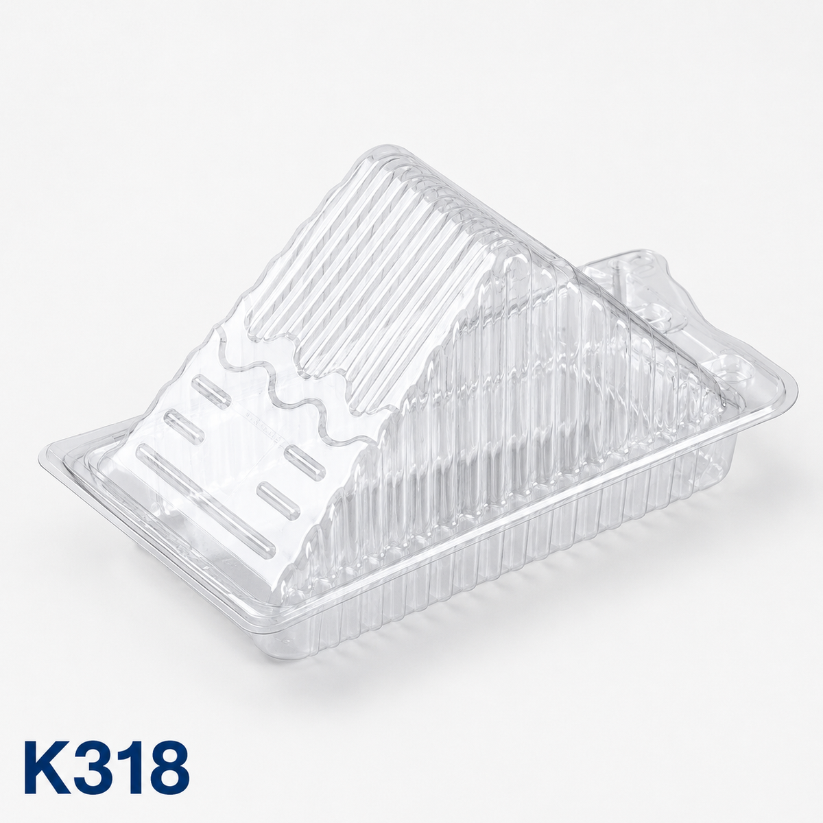 K318 clear triangular OPS sandwich box, 170 × 82 mm