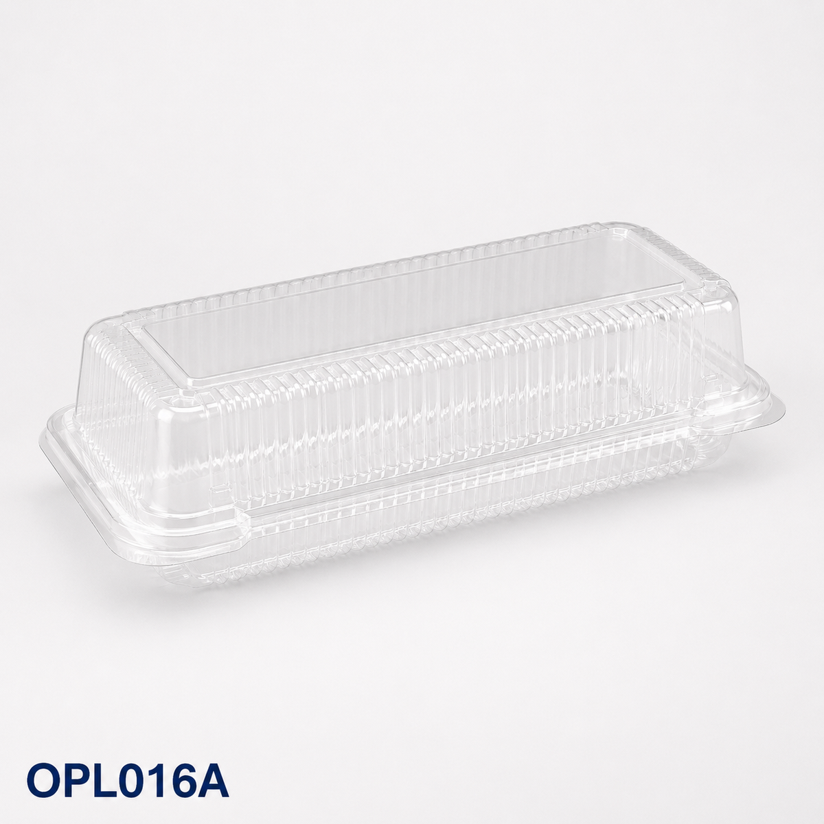 OPL016A clear OPS cake box, 238 × 106 × 33 mm