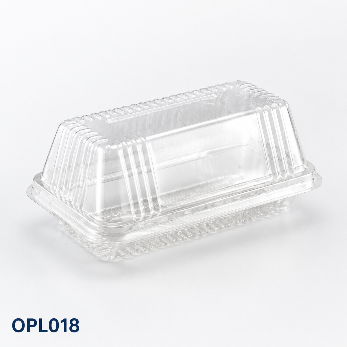 OPL018 clear OPS cake box, 160 × 80 × 68 mm