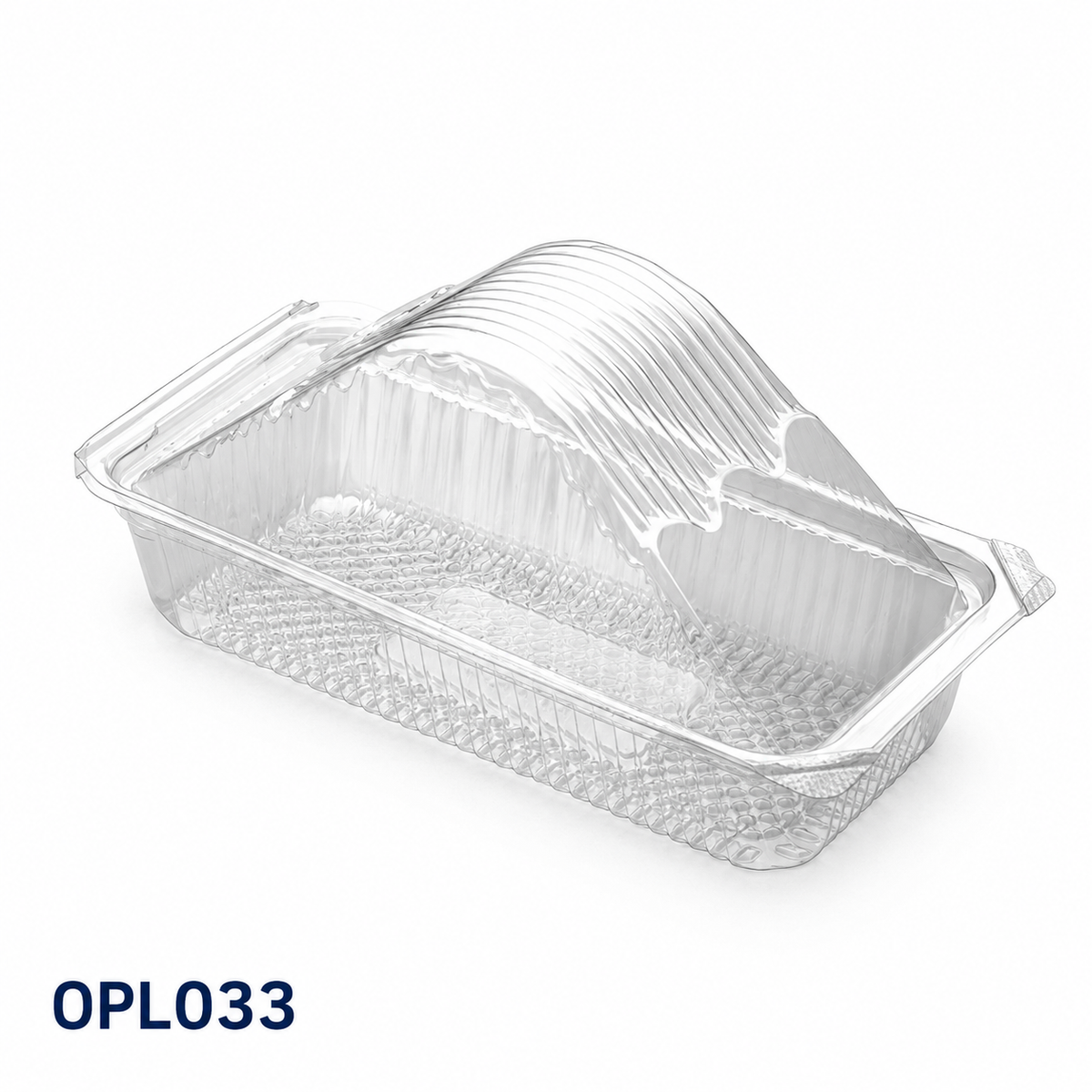 OPL033 clear OPS sandwich box, 162 × 78 × 78 mm
