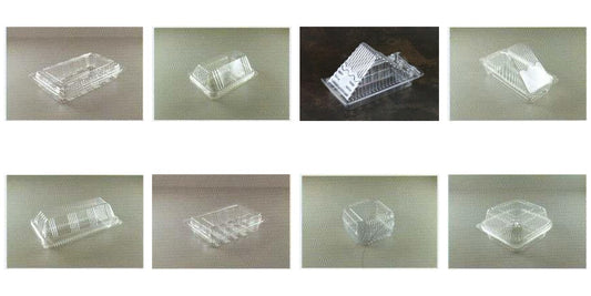 OPS clear cake sandwich hotdog and burger boxes