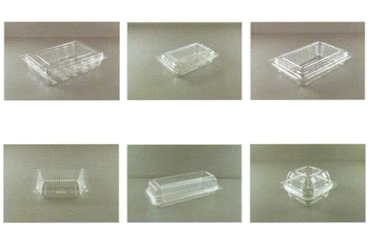 OPS clear hinged food boxes without lock in OP6H to OP9H models