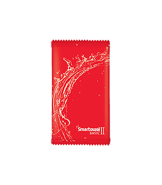 Red Smartowel II Basic individually packed wet towel