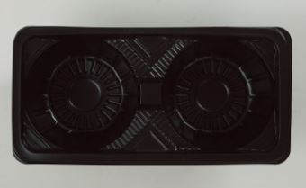 Sturdy plastic cup carrier tray, perfect for fast food, restaurants, and F&B businesses.
