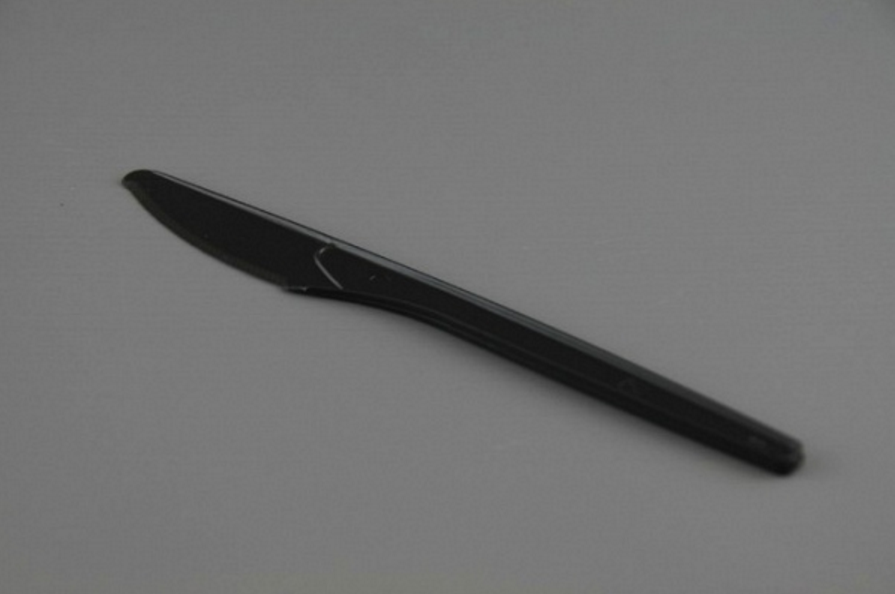 7" PLASTIC KNIFE (BLACK)