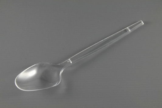 7" PLASTIC SPOON (CLEAR)