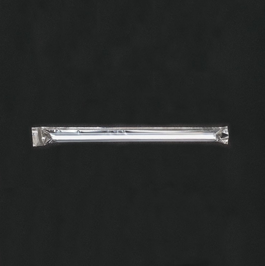 8021 CLEAR STRAW (BOPP INDIVIDUAL PACK)