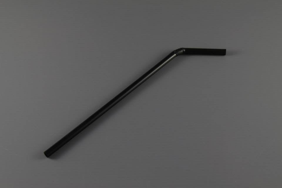 8" Flexible Straw (Black)