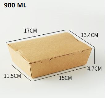 Kraft paper box in 900ML size