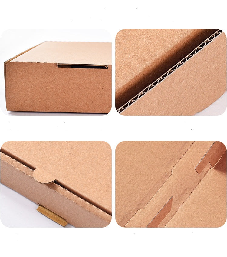 Durable kraft pizza box with a secure design for fresh and hot pizza packaging