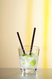 12.5cm Cocktail Straw Black