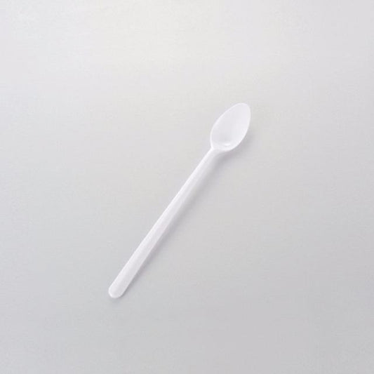 7.5-inch disposable soda spoon – long handle plastic spoon for desserts and drinks